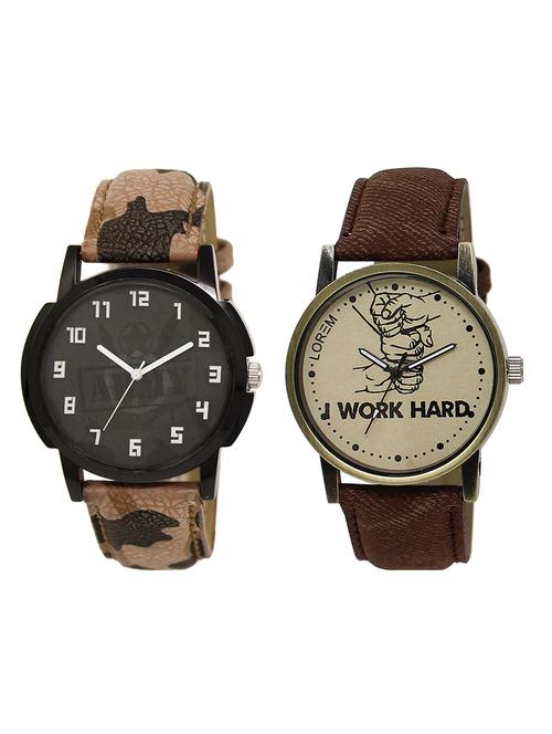 lorem lr9-26 white round boy's leather wrist watch - 15374678 - Very Small Image - 1