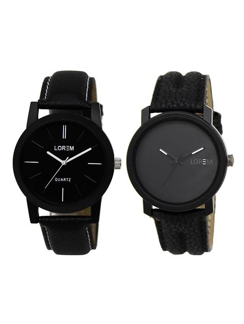 lorem lr10-20 multicolor round boy's leather wrist watch - 15374729 - Very Small Image - 1