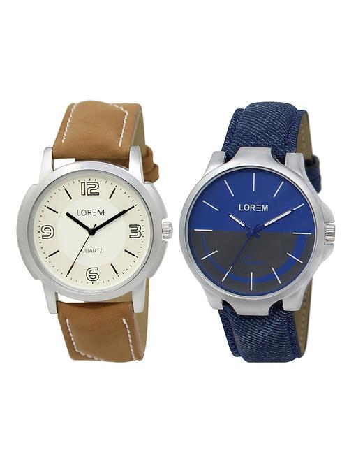 lorem lr16-102 boy's leather wrist watch - 15374985 - Very Small Image - 1