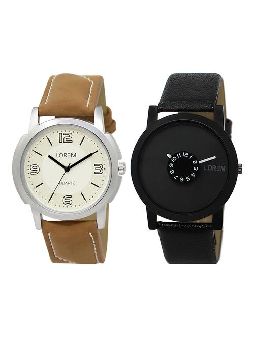lorem lr4-9 boy's leather wrist watch - 15374986 - Very Small Image - 1