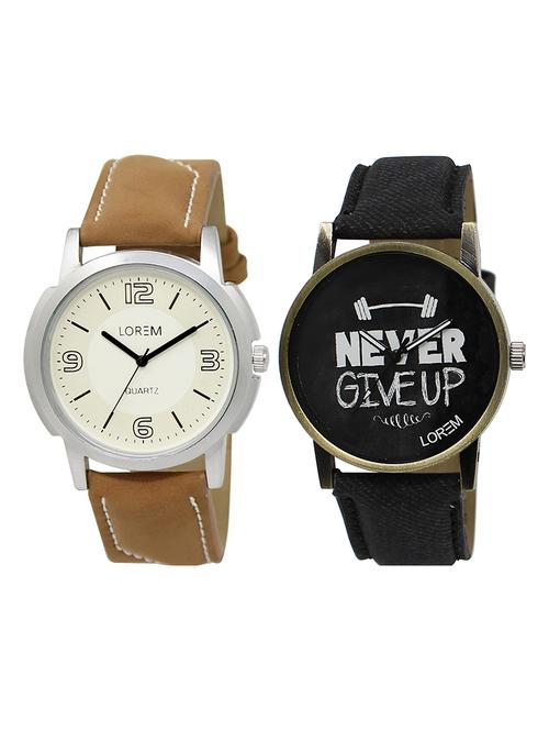 lorem lr17-102 boy's leather wrist watch - 15374988 - Very Small Image - 1