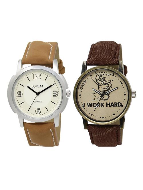 lorem lr14-21 boy's leather wrist watch - 15374990 - Very Small Image - 1