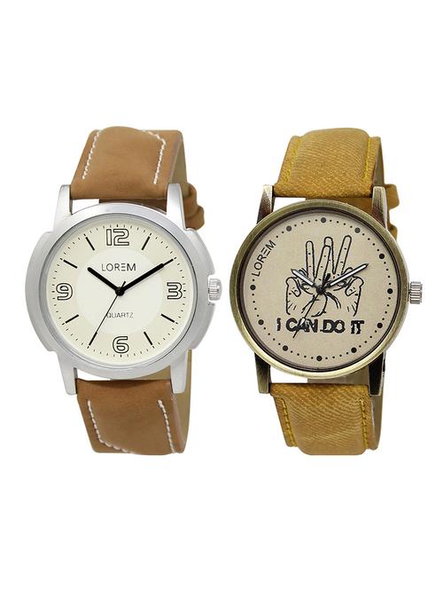 lorem lr18-102 boy's leather wrist watch - 15374991 - Very Small Image - 1