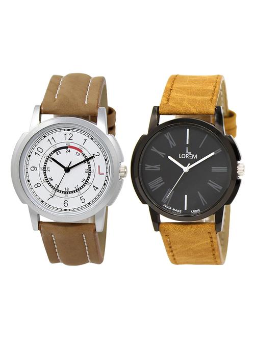 lorem lr20-102 boy's leather wrist watch - 15374997 - Very Small Image - 1