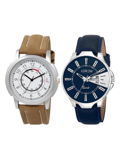 lorem lr4-14 boy's leather wrist watch - 15375001 - Very Small Image - 1