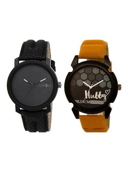 lorem lr15-31 round dial boy's leather wrist watch - 15375065 - Very Small Image - 1