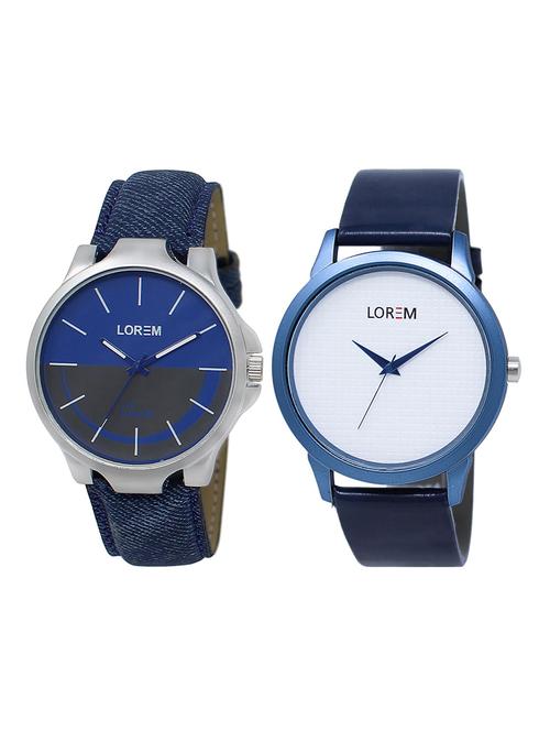 lorem lr16-30 round dial boy's leather wrist watch - 15375099 - Very Small Image - 1