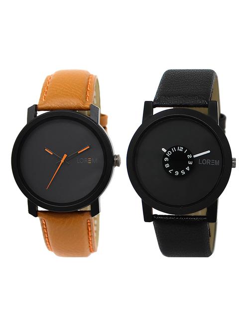 lorem lr34-225 round dial men's wrist watch - 15375225 - Very Small Image - 1