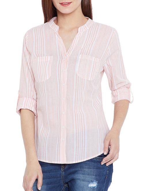 striped patch pocket detail shirt - 15376806 - Very Small Image - 1