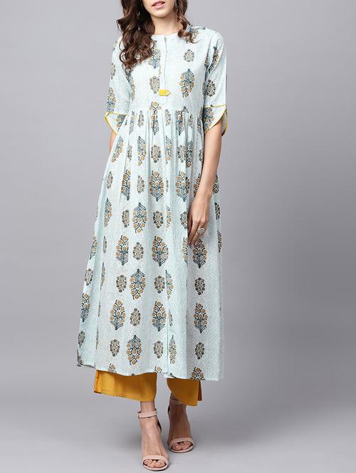 flared printed kurta - 15377798 - Very Small Image - 1