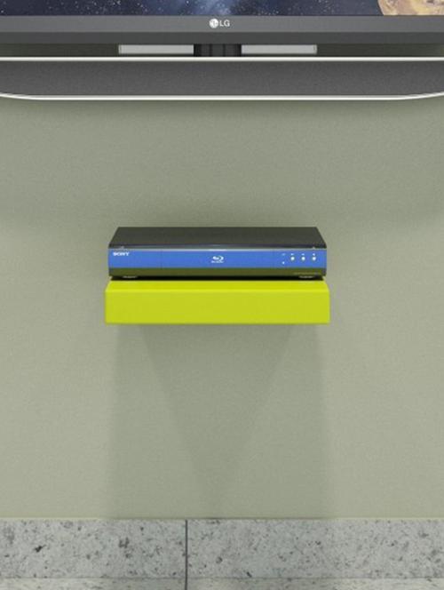 decorative wall shelf single flat floating mdf shelf - 15378592 - Very Small Image - 1