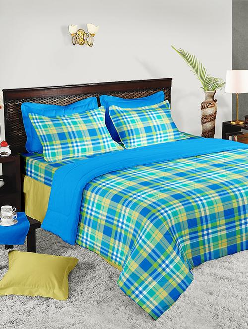 double bed comforter with double bedsheet with 2 pillow covers - 15380919 - Very Small Image - 1