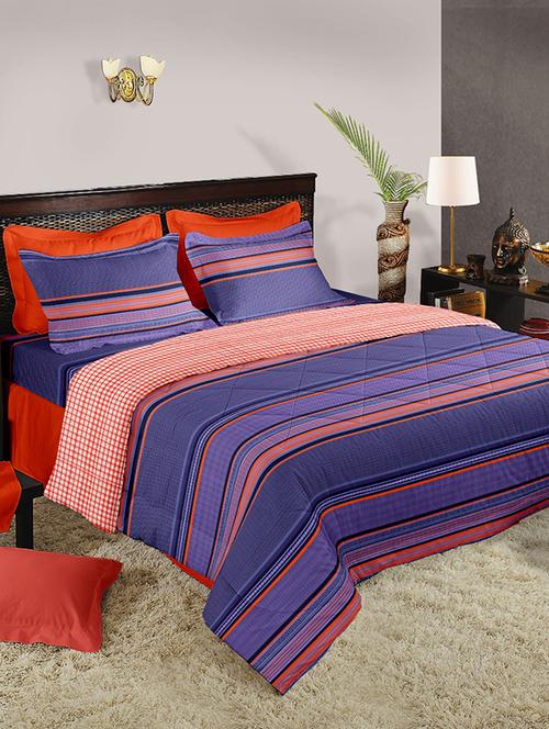 double bed comforter with double bedsheet with 2 pillow covers - 15380924 - Very Small Image - 1