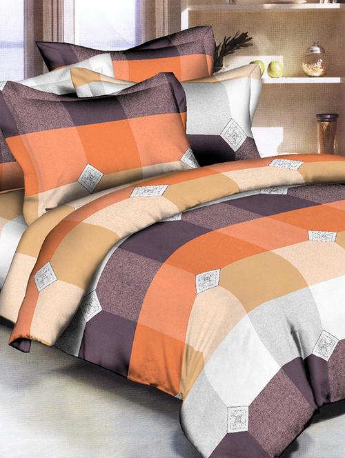 micro fibre double bedsheet with 2 pillow covers - 15381772 - Very Small Image - 1
