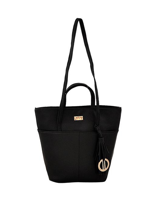 black leatherette (pu) regular tote - 15383586 - Very Small Image - 1