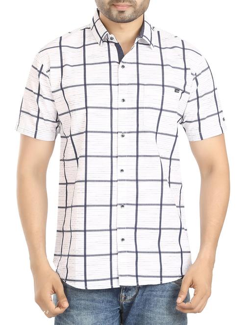 white cotton casual shirt - 15383753 - Very Small Image - 1