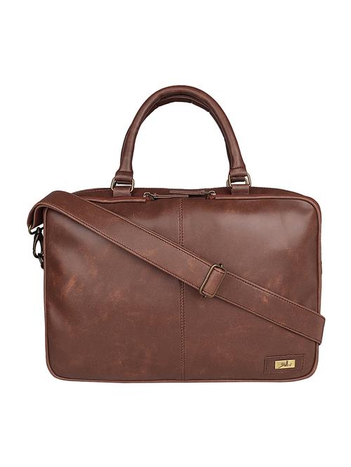 tan leatherette laptopbag - 15384138 - Very Small Image - 1