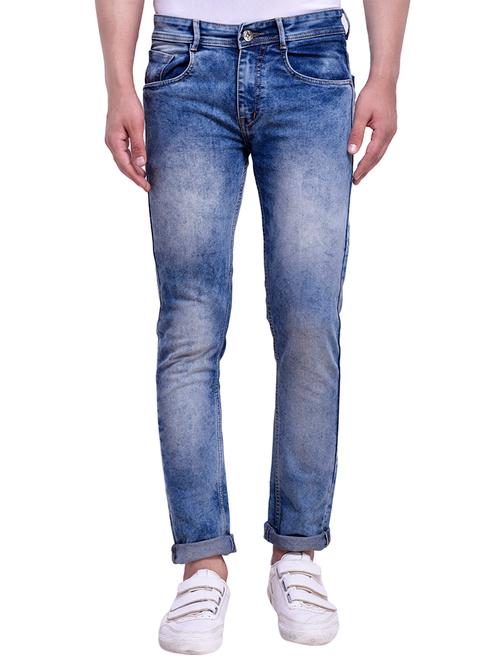 blue denim washed jeans - 15384259 - Very Small Image - 1
