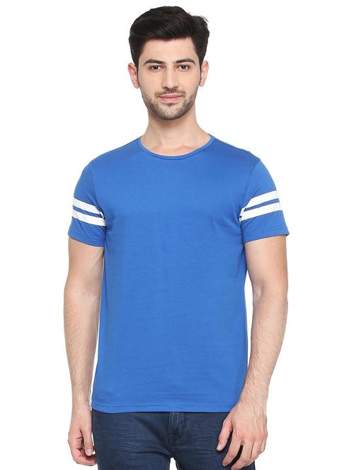 blue cotton t-shirt - 15384748 - Very Small Image - 1