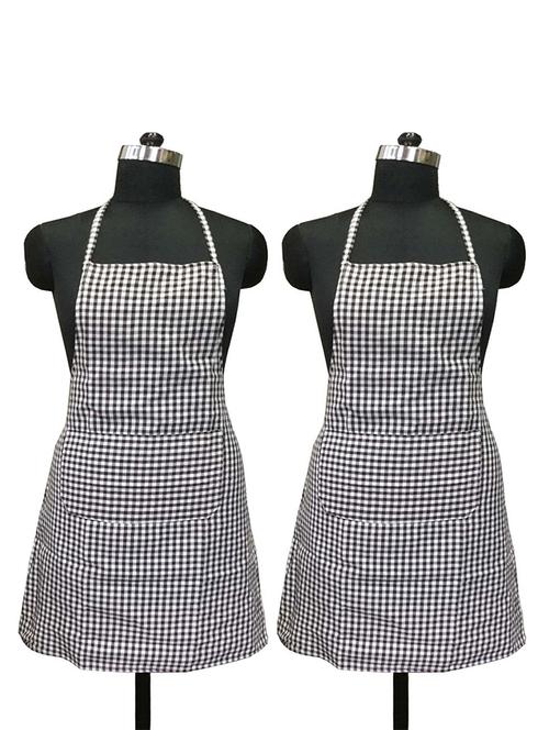 checks apron with pocket and waterproof backing, 2 pcs (size: 25"x33") - 15384874 - Very Small Image - 1