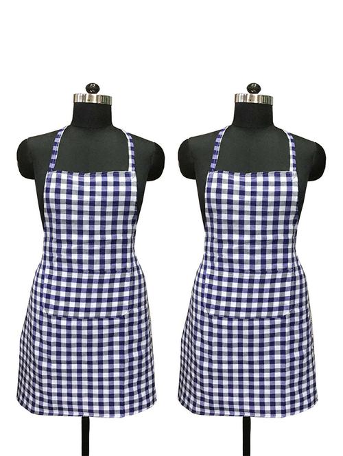 checks apron with pocket and waterproof backing, single pc (size: 25"x33") - 15384880 - Very Small Image - 1