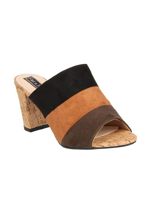 black suede mules sandals - 15386122 - Very Small Image - 1