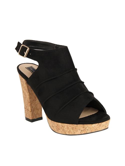 black suede ankle strap sandals - 15386136 - Very Small Image - 1