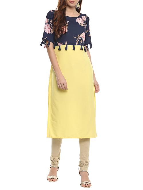 digital print straight kurta - 15386265 - Very Small Image - 1