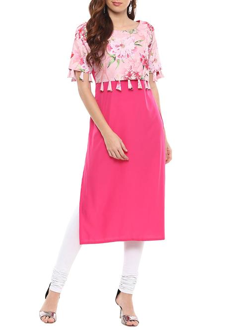 digital print straight kurta - 15386268 - Very Small Image - 1