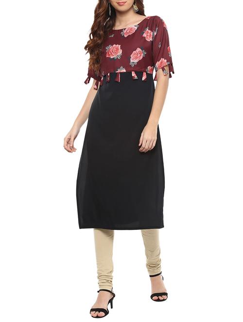 digital print straight kurta - 15386272 - Very Small Image - 1