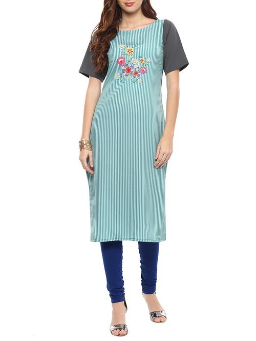 digital print straight kurta - 15386275 - Very Small Image - 1