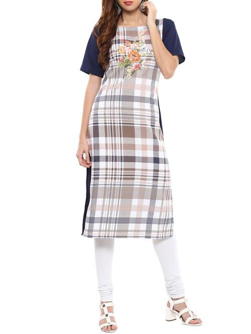 digital print straight kurta - 15386277 - Very Small Image - 1