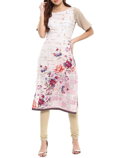 digital print straight kurta - 15386279 - Very Small Image - 1