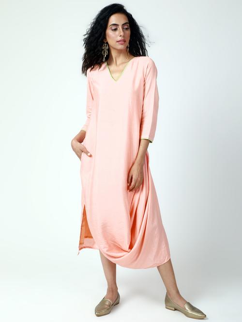 cowl hem side slit dress - 15386366 - Very Small Image - 1