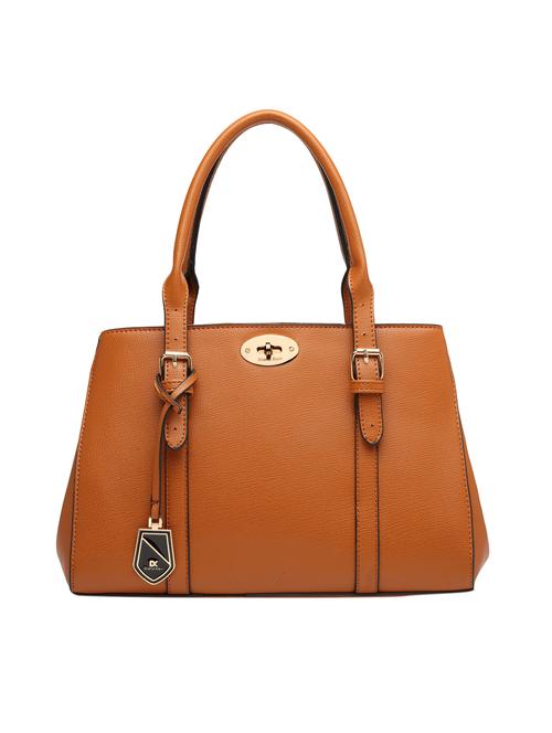 tan leatherette (pu) handbag - 15386414 - Very Small Image - 1