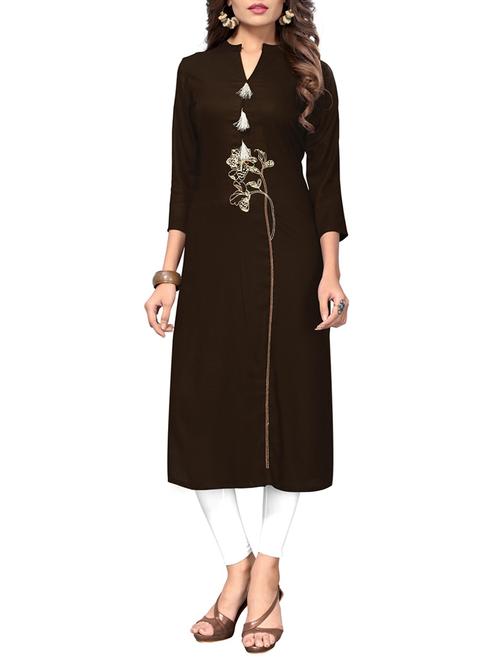 straight tassels kurta - 15387826 - Very Small Image - 1