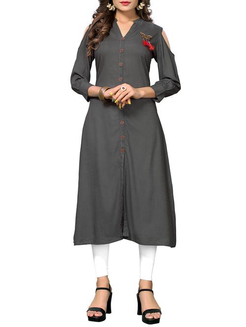 straight tassels kurta - 15387837 - Very Small Image - 1