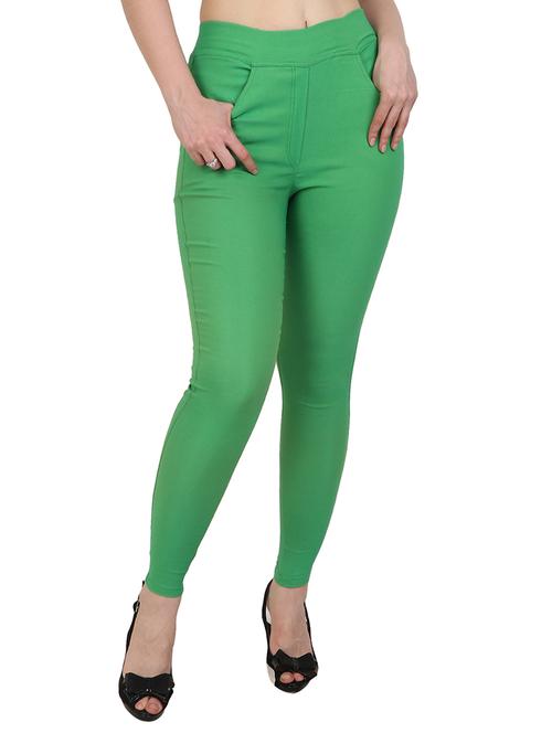 high waist solid jegging - 15387849 - Very Small Image - 1