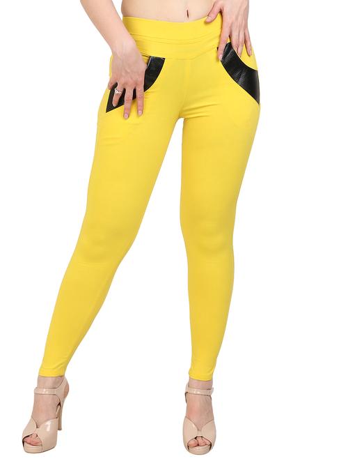 high waist solid jegging - 15387851 - Very Small Image - 1