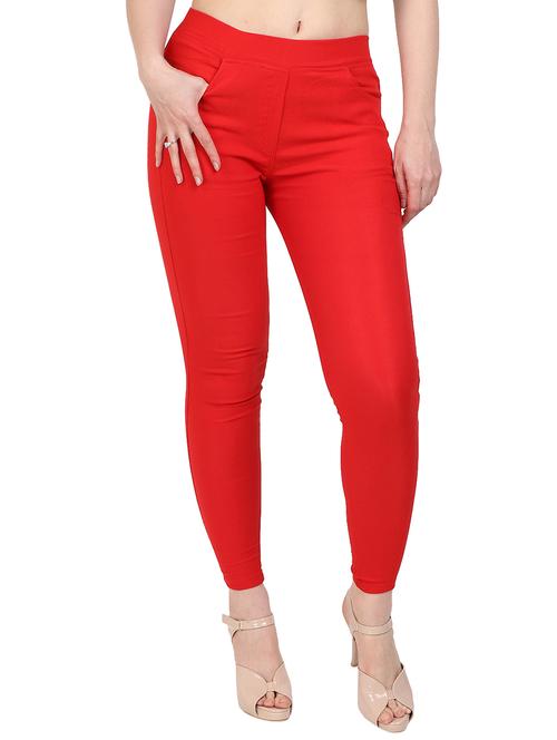 high waist solid jegging - 15387853 - Very Small Image - 1