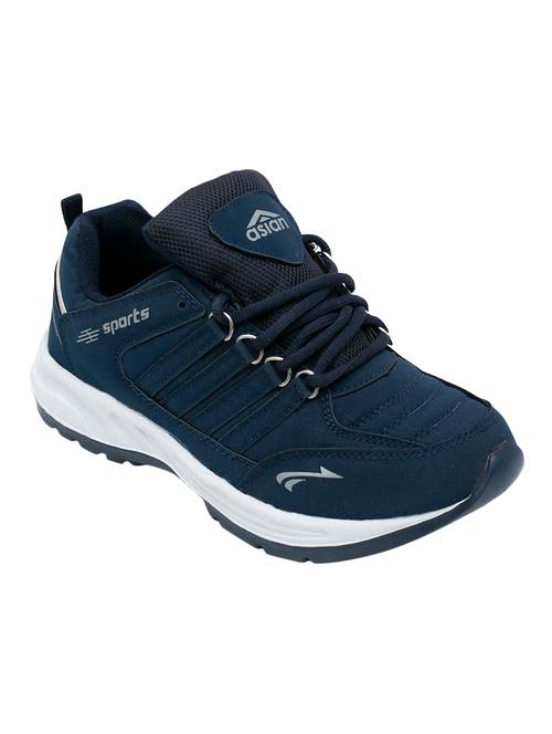 navy leatherette sport shoe - 15388123 - Very Small Image - 1