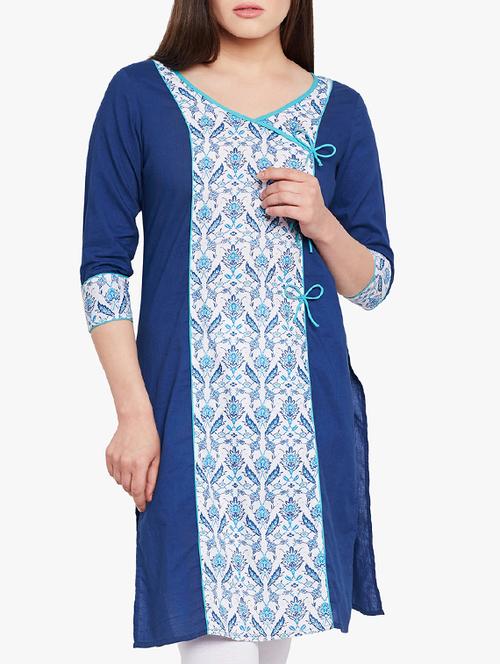 printed straight kurta - 15390481 - Very Small Image - 1