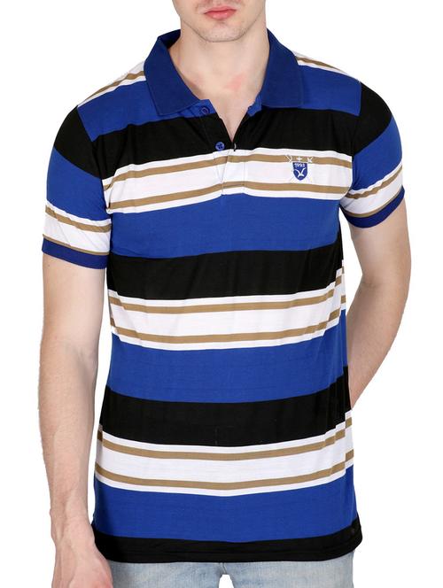 blue cotton polo t-shirt - 15391667 - Very Small Image - 1