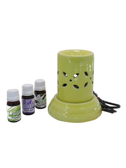 flower shape electric diffuser set with 30 ml assorted fragrance oil - 15392032 - Very Small Image - 1
