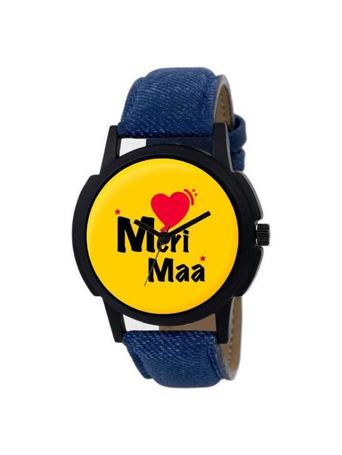 meri maa yellow dial analogue men's watch - 15392168 - Very Small Image - 1