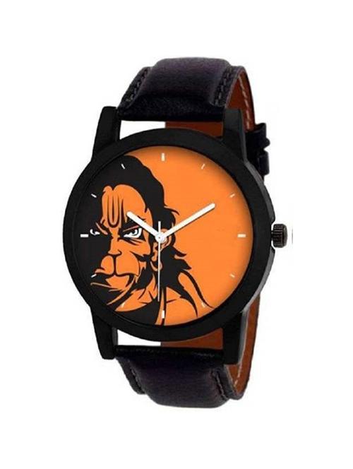 hanuman orange dial analogue men's watch - 15392191 - Very Small Image - 1