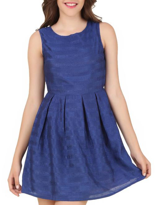 fit & flare pleated dress - 15392455 - Very Small Image - 1