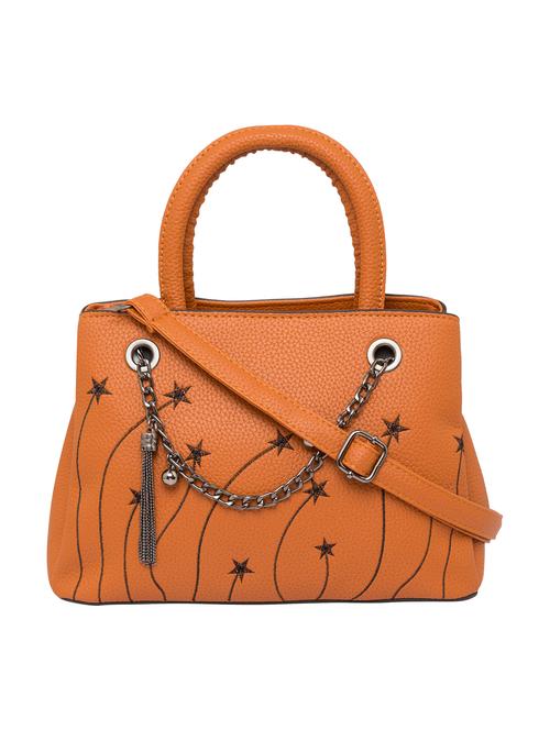 tan leatherette (pu) handbag - 15392894 - Very Small Image - 1