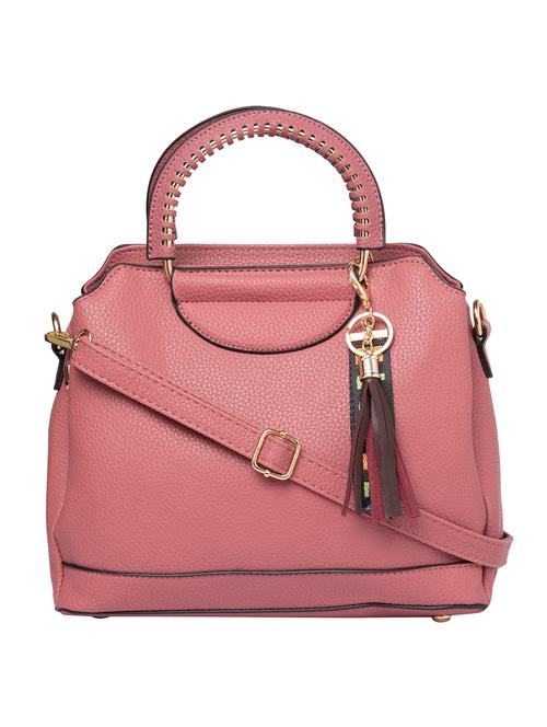 pink leatherette (pu) handbag - 15392904 - Very Small Image - 1