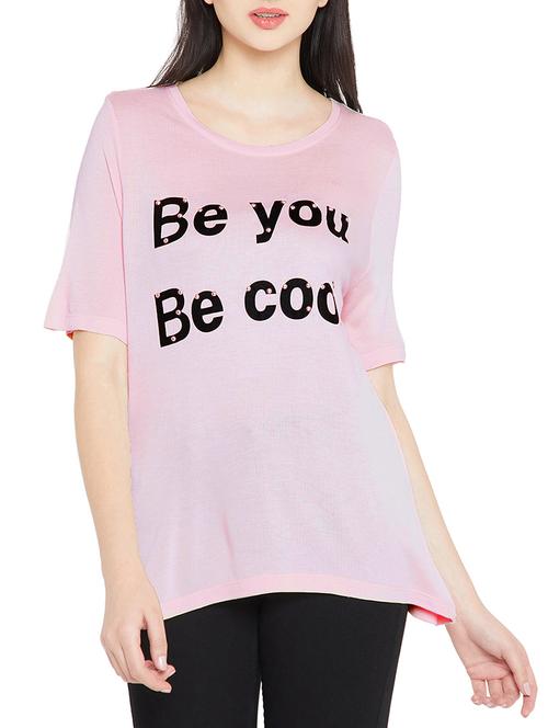 slogan print embellished tee - 15393154 - Very Small Image - 1